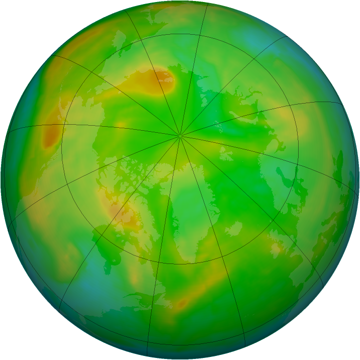 Arctic ozone map for 06 June 2008